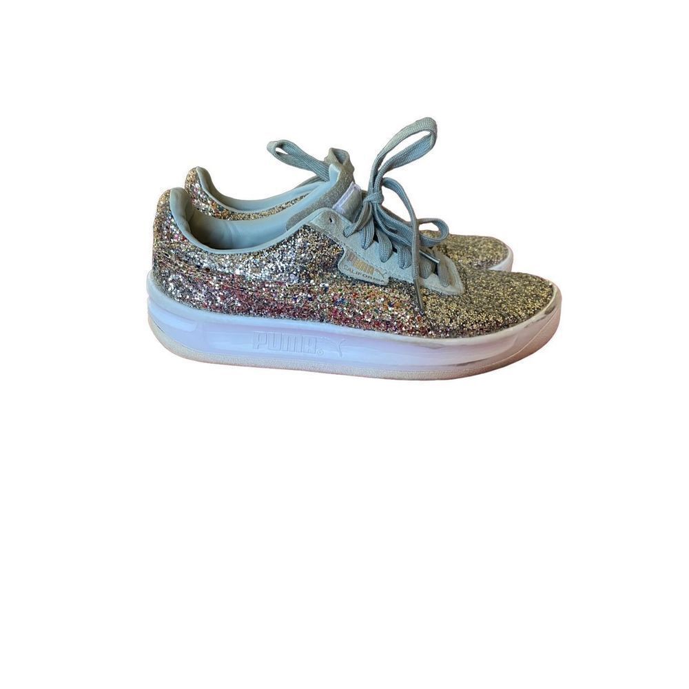 Puma women’s California glitz sparkle sneakers, athletic shoes, size 7